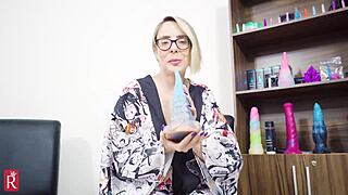 Blonde Brazilian Milf Fists Ass with Octus Monster Toys