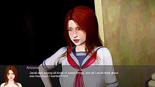 lets play with arizona's unbridled redhead shaved pussy and big tits