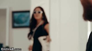 horny brunette rides my cock cowgirl while i lick her tight pussy outdoors erotically