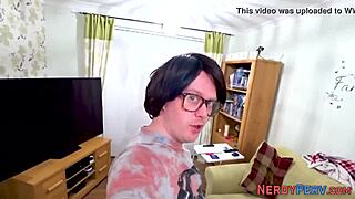 i tricked big tit slut into swallowing my nerd cock