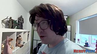 i tricked big tit slut into swallowing my nerd cock