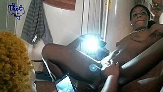 Thick curvy ebony BBW milf swings in threesome taking turns doggystyle on big black cock