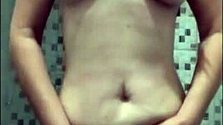 redhead milf fingers juicy shaved pussy to wet orgasm in secret!