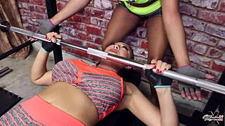 fitness maxine x gets her tight ass pounded doggystyle