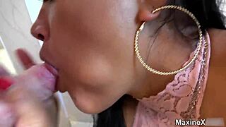 whoa asian milf maxine x tittyfucks scott rhodes till facial on her sexy face