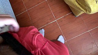 Milf mother in law catches 18yo turkish stepson stroking cock on dirty panties pov