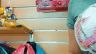 IM HORNY FINGERING MYSELF IN THE TOY SHOP SLUT STYLE