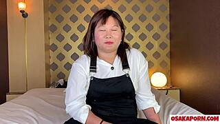 27 year old busty chubby japanese milf squirts wildly in kinky interview toy sex