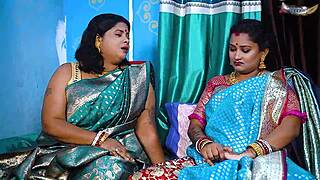 two busty desi mallu bhabhis seduce home servant into wild bent over threesome pounding full flick