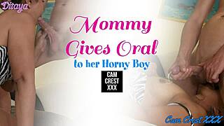 STEPSON, YOUR STEPMOM GIVES THE LONGEST BJ TABOO STYLE