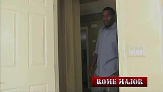 arielle ferrara moans as rome major sucks juicy nipples during bbc interracial pounding