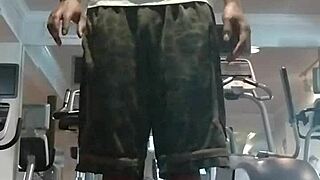 i workout in dorm showing my athletic black body for you