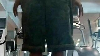 i workout in dorm showing my athletic black body for you