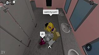 Gringo Pounds Brazilian Babe Hard in Roblox Fuck Session