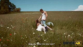 whoa, she ditched her fiance's wedding to sneak off and bang a ranch shepherd outdoors!