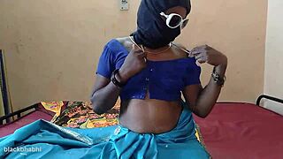 Horny Indian Aunt Pulls Hairy Pussy for Orgasm on Ranch Voyeur Cam