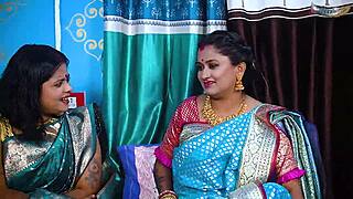 two busty desi mallu bhabhis seduce home servant into wild bent over threesome pounding full flick