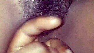 Fingering This Dirty African Pussy Gets So Messy and Wet!