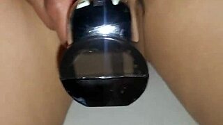 Latina milf wife trembles with joy fingering her hairy pussy to orgasm