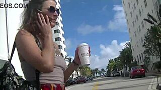 Public upskirt flashing exhibitionist wife helena price tempts outdoors