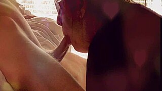 Girlfriend Relaxes Deepthroating Long Uncut Monster Cock Close Up Cum in Mouth