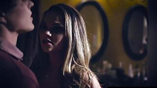 Concerned stepbro pounds slutty stepsister's shaved pussy hard