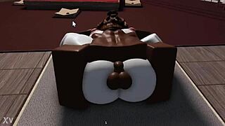 WOW! Monster BBC Pounds That Juicy Big Ass In Roblox Studio!