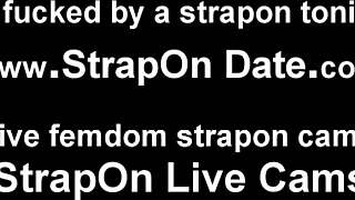 imagine her stretching that ass wide open with her thick strapon pegging