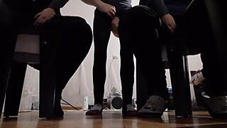 My Two Girlfriends in Leggings Caught Masturbating to Me During Our Steamy Mutual Orgasm 3some