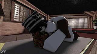 WOW! Monster BBC Pounds That Juicy Big Ass In Roblox Studio!