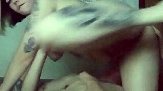 hot blonde bares all for raw steamy ride with massive cock creampie finish