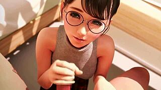 amelialtie's petite japanese handjob part 3 feels amazing in amateur pov