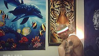 Asian Babe Battles Italian Pound Machine in Epic Backstage Porn Clash