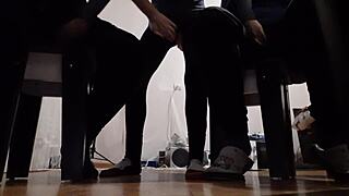 My Two Girlfriends in Leggings Caught Masturbating to Me During Our Steamy Mutual Orgasm 3some