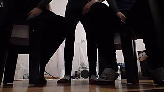 My Two Girlfriends in Leggings Caught Masturbating to Me During Our Steamy Mutual Orgasm 3some