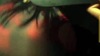 she dances wildly in the night club that massive ass brunette bombshell owning the floor