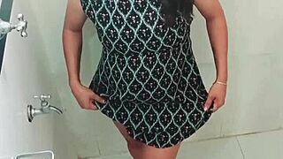 WOW! HOT Latina MASTURBATES Natural Tits in Steamy Shower Bliss!!