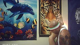 Asian Babe Battles Italian Pound Machine in Epic Backstage Porn Clash