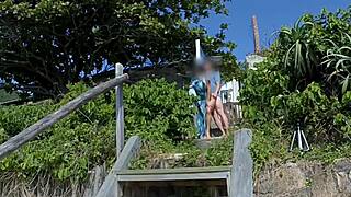 hey milf you teased that stranger's cock with your tongue now he's pounding your big ass outdoors pov