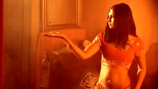 Exotic beauty dances nude stripping her sensual curves teasing slow