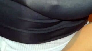 Venezuelan Mature Flashes Big Ass Tits on Street