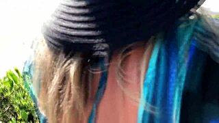 hey milf you teased that stranger's cock with your tongue now he's pounding your big ass outdoors pov