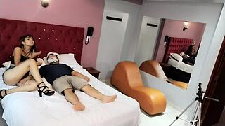 that white beard guy's cock still works hard, she sucks it deep surprise part 1