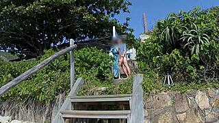 hey milf you teased that stranger's cock with your tongue now he's pounding your big ass outdoors pov