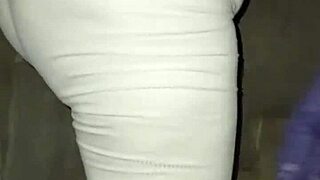 Venezuelan Mature Flashes Big Ass Tits on Street