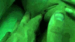 stepsister april aniston teases stepbro with games then rides cock pov at night