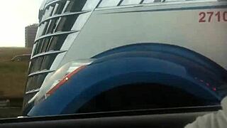 aussiefox hangs out and plays around with those truckers casually