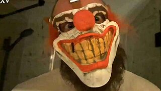 pissy the clown submits in humiliating shower domination