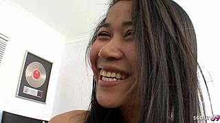 thai mature bitch bends over desk for boss's monster cock at job interview