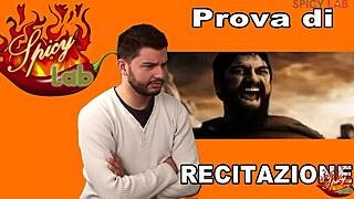 Leonida's first time porn debut fucking expert Luna Dark cumshot